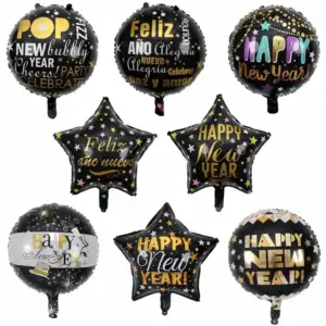 1pza Globo feliz año nuevo, feliz navidad, variedad de modelos y dise…