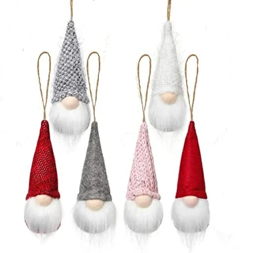 1pza Colgante con diseño de gnomo 10cm para árbol, variedad de colores / tn079