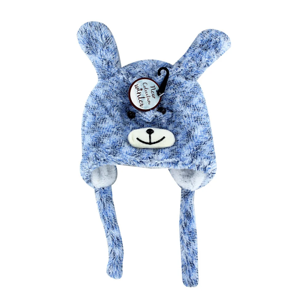 Gorro afelpado con ojos y orejas para invierno, variedad de diseños / gs73033