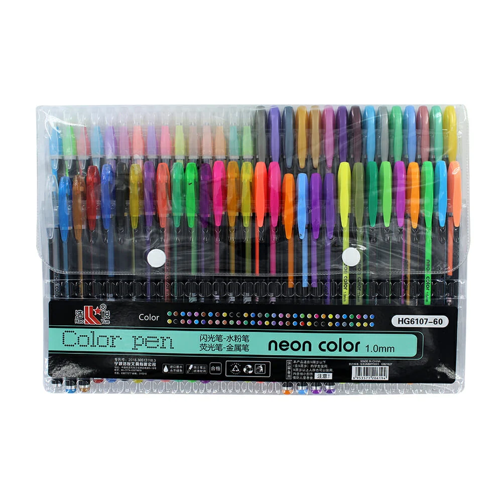 Paquete con 60 plumas neon color de gel ...