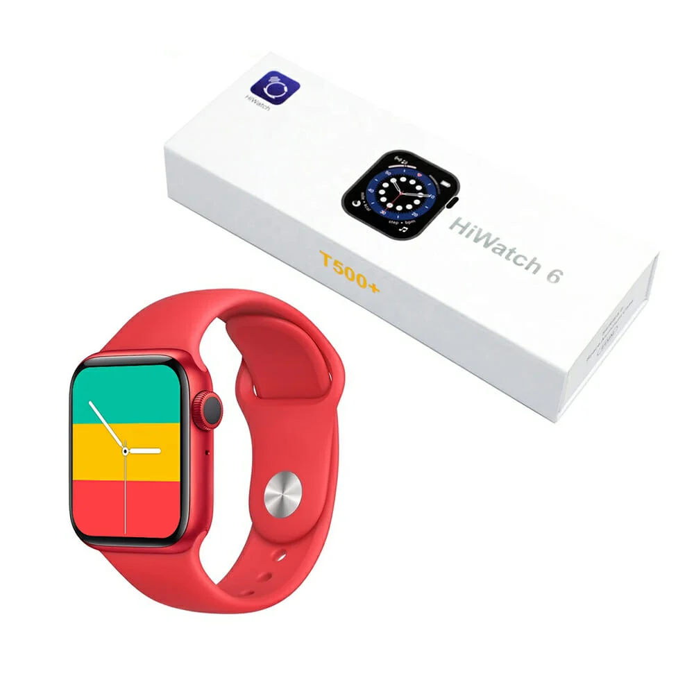 Reloj smartwatch touch con extensión de plástico + cargador de imán t500+ / t500+pro