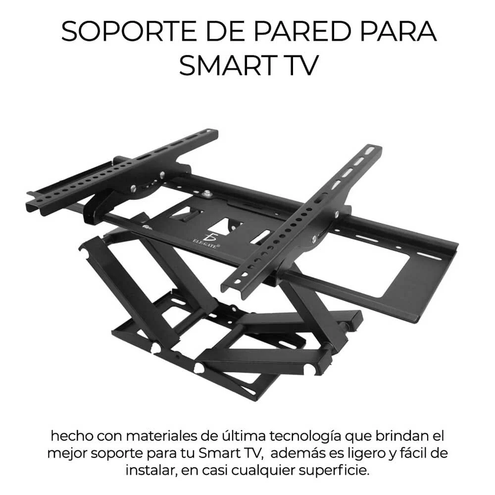 Soporte metálico móvil de doble brazo articulado para pantalla de 32 a 70 pulgadas / hold.58