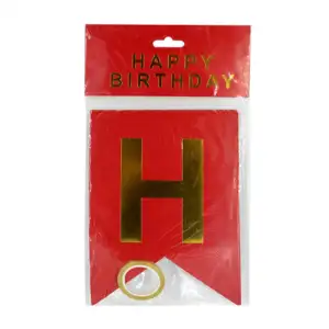 Banderin happy birthday de colores / hw-325