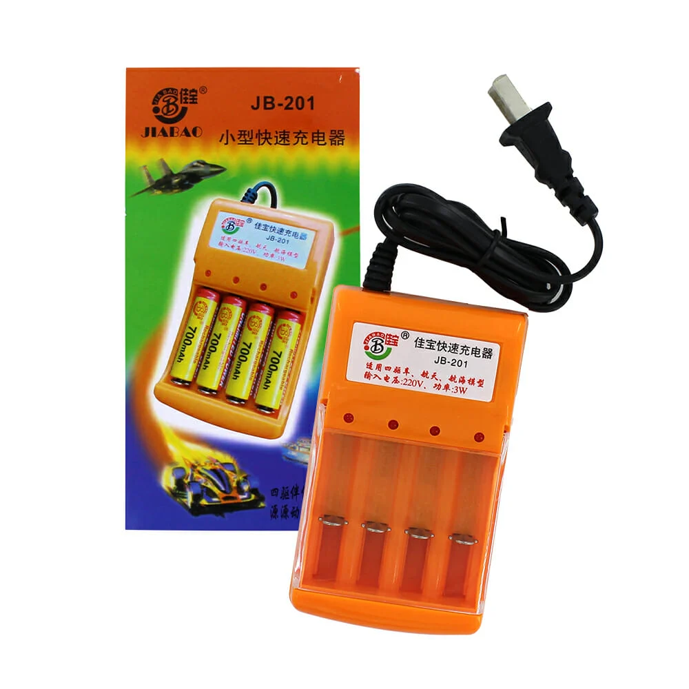 Cargador de baterías recargables aa / aaa jb-201 / 11364