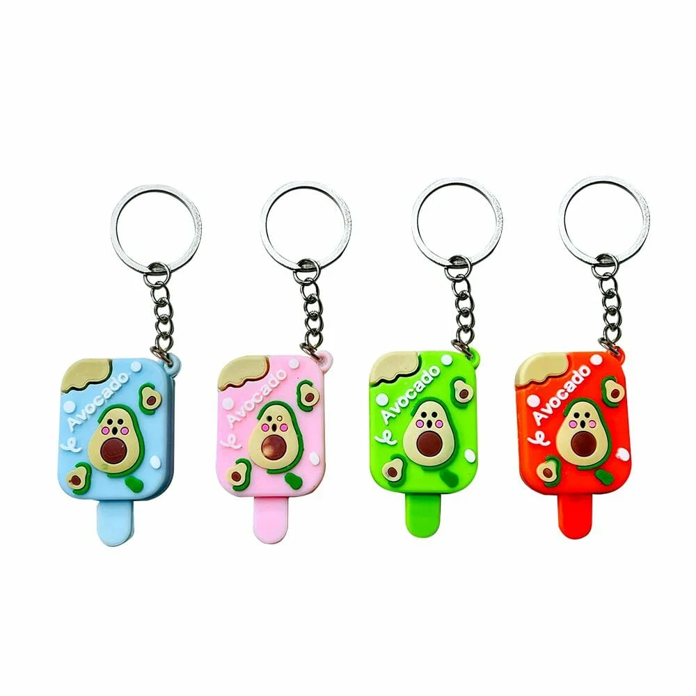 1pza Llavero de paleta con diseño de aguacate, varios colores / avocado /  jc06-dbb(b)