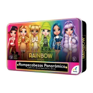 Rompecabezas panorámico 3 en 1 con diseño de rainbow hihg 78x38cm / j…