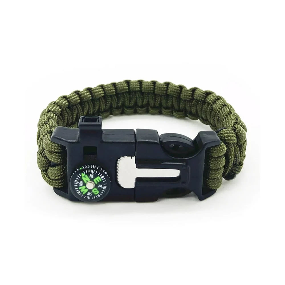 Pulsera de cuerda tipo táctica con brú...