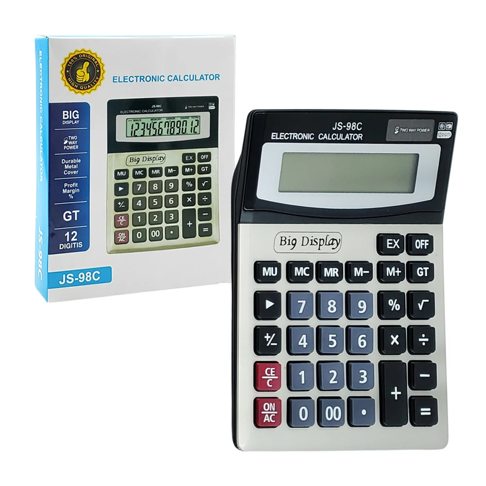 Calculadora electrónica grande 12 dígi...