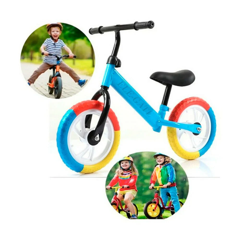 Bicicleta multicolor ajustable sin pedales para niños, variedad de colores / jug.27