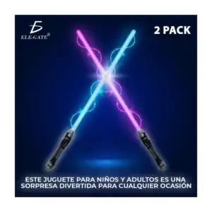 Pack con 2 sables de luz star wars con sonido y luz intercambiable / …