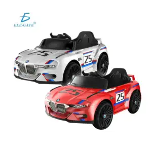 Carro eléctrico montable infantil tipo deportivo con volante, varieda…