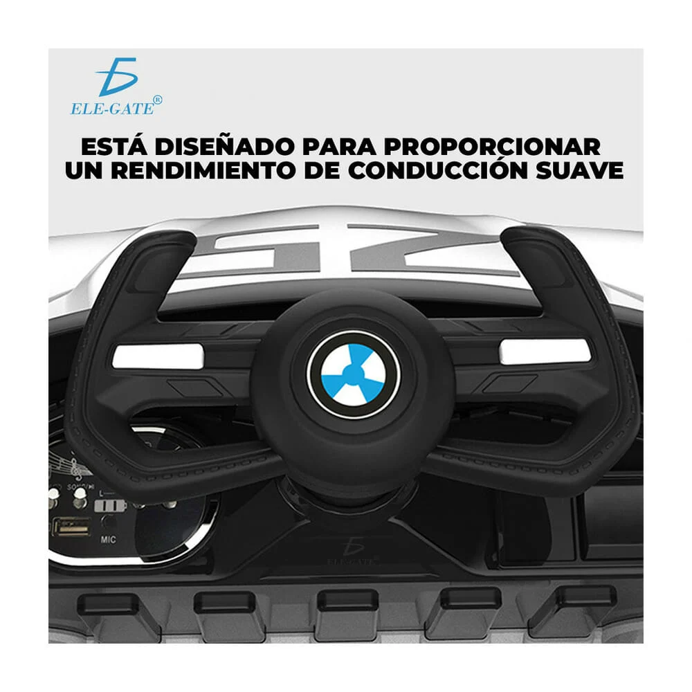 Carro eléctrico montable infantil tipo deportivo con volante, variedad de colores / jug.mt06