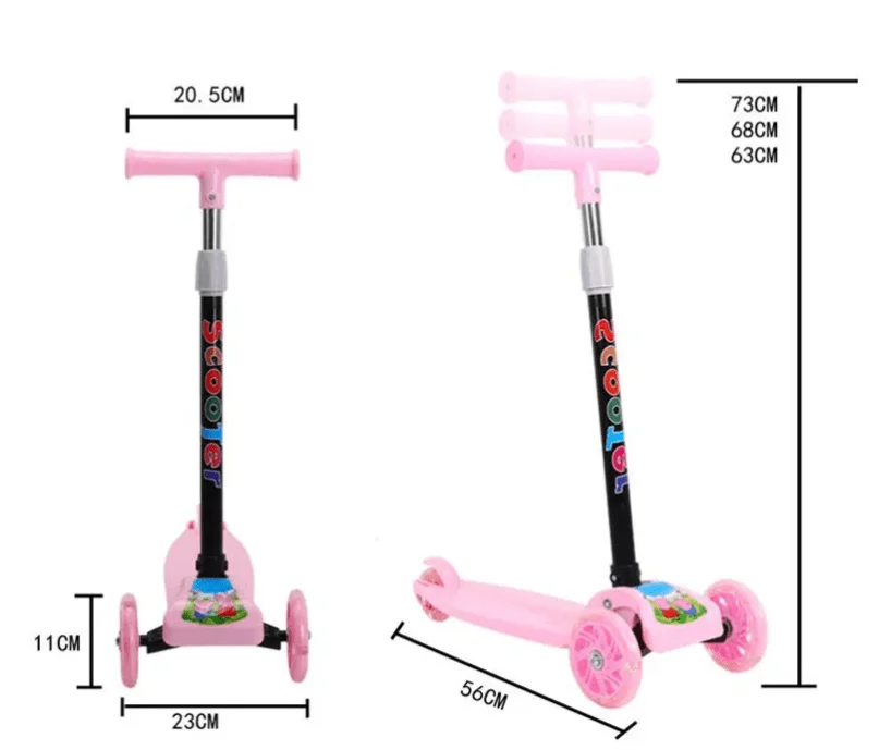 Patín del diablo Rosa dimensiones