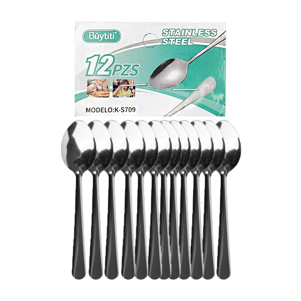 Paquete con 12 cucharas domésticas,  me...