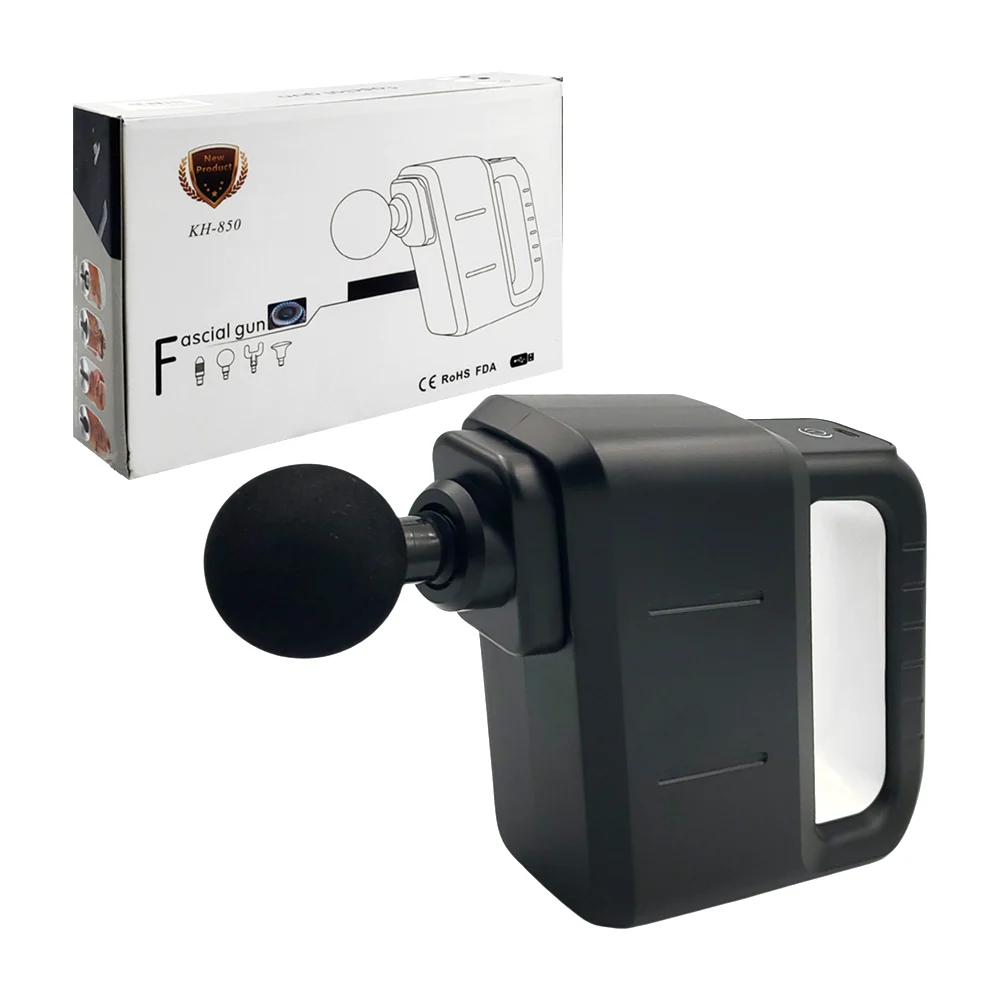 Pistola facial masajeadora, recargable con 4 cabezales intercambiables / kh-850