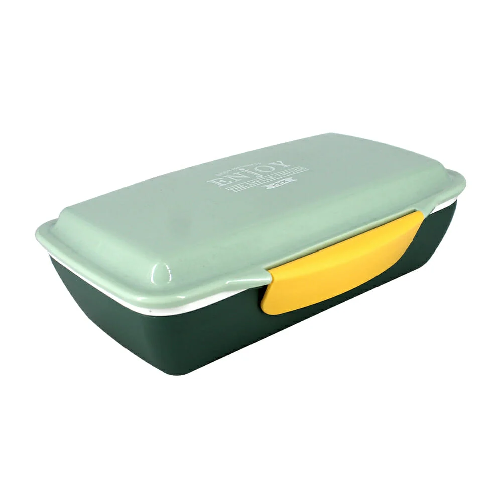 Tupper con 2 compartimentos y tenedor / ...
