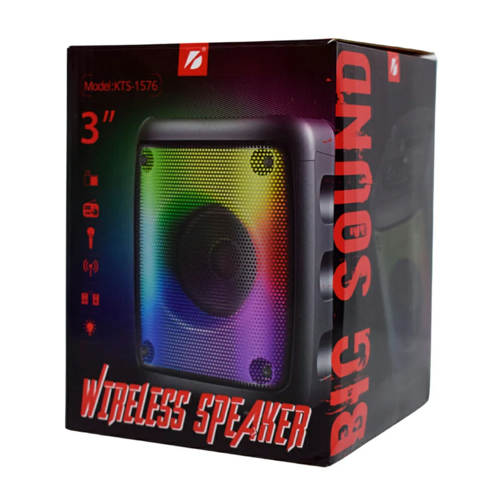 Bocina de 3 pulgadas con luz led / kts-1576