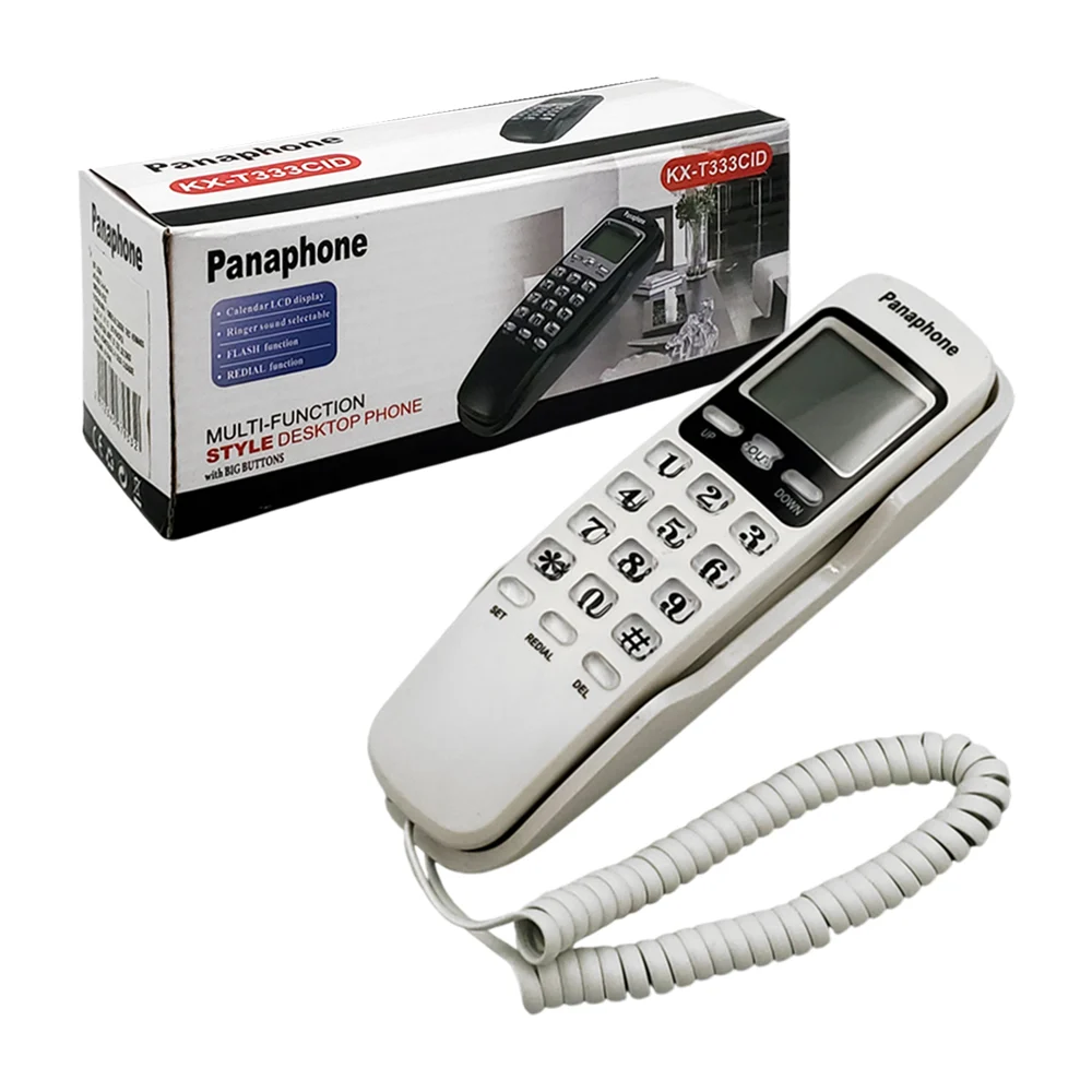 1pza Teléfono alámbrico casero con bot...