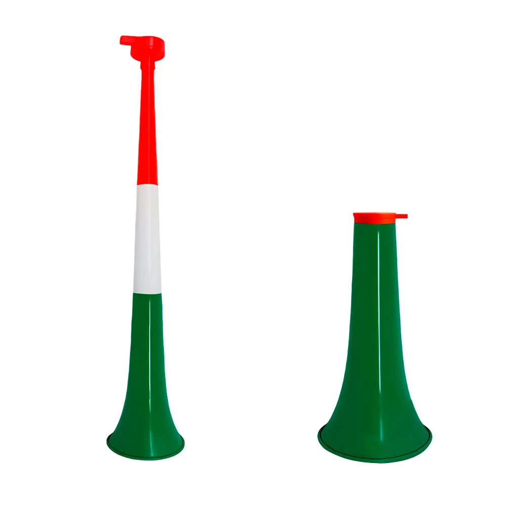 Trompeta plegable recta tricolor de 54cm / lcn10