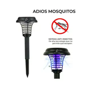 Lámpara de césped solar repelente de mosquitos