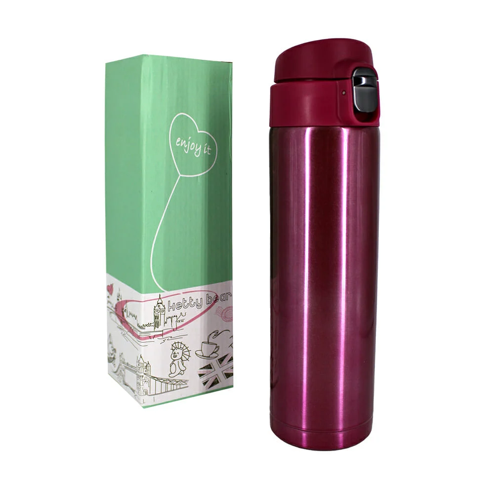Termo de aluminio, con seguro, variedad de colores / rpb428 / vacuum cup