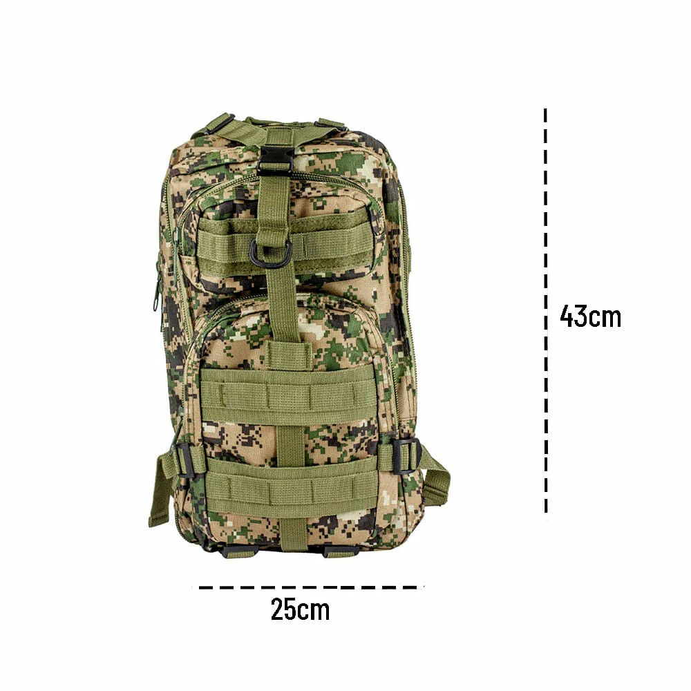 Mochila mediana táctica militar con bro...