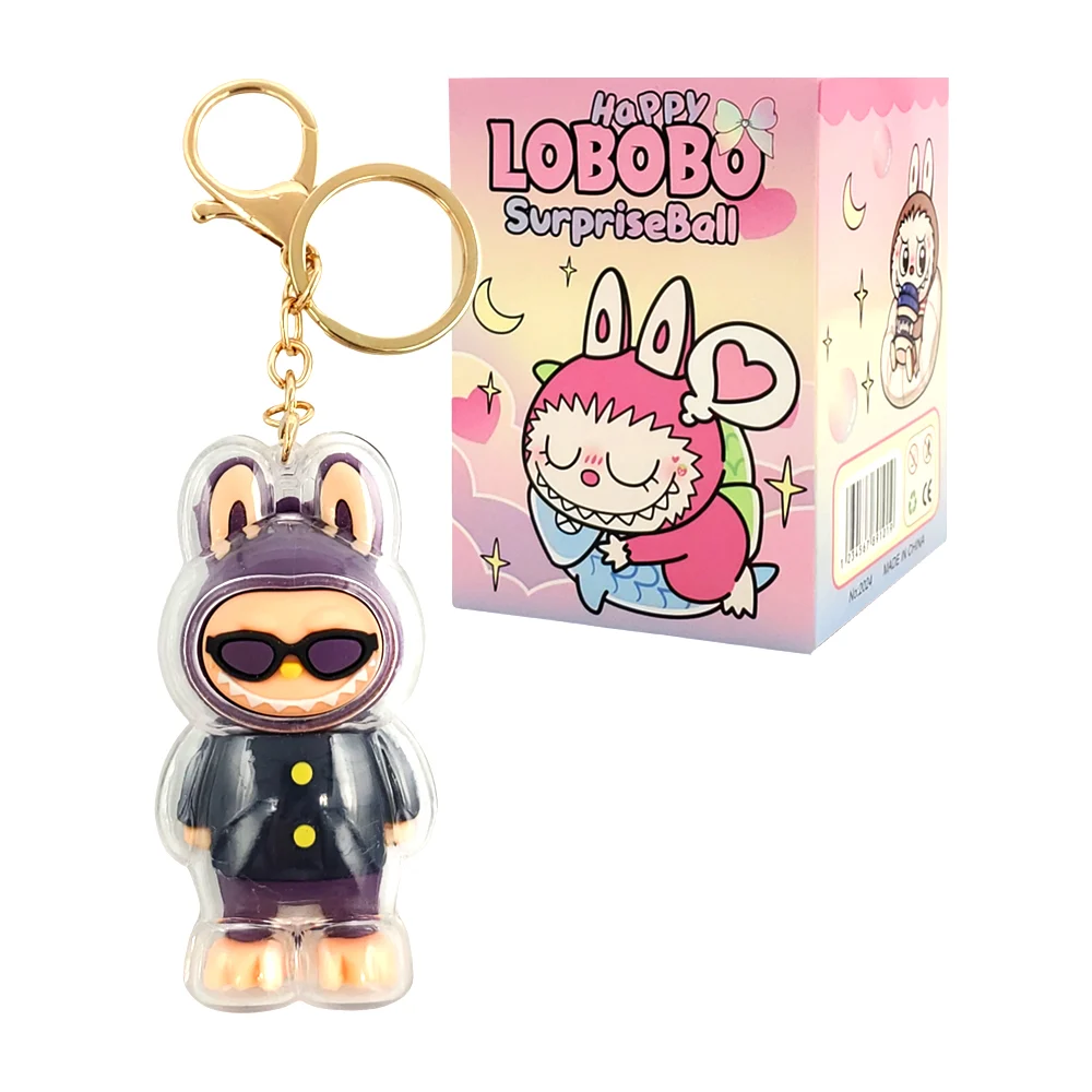 Figura sorpresa en forma de labubu plástico, coleccionable, variedad