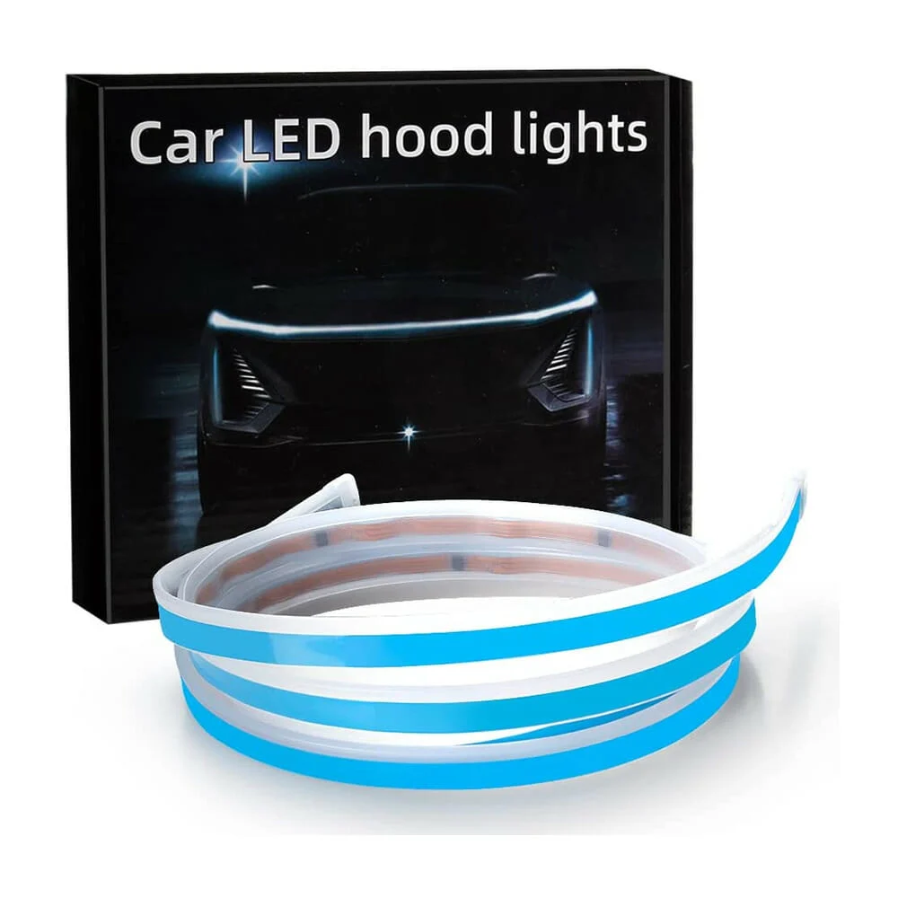 Tira led de 1.2 metros para decoración exterior de coche, variedad de colores / car led hood lights