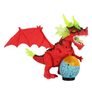 Dragón móvil con luz y sonido, variedad de colores / m8018-23