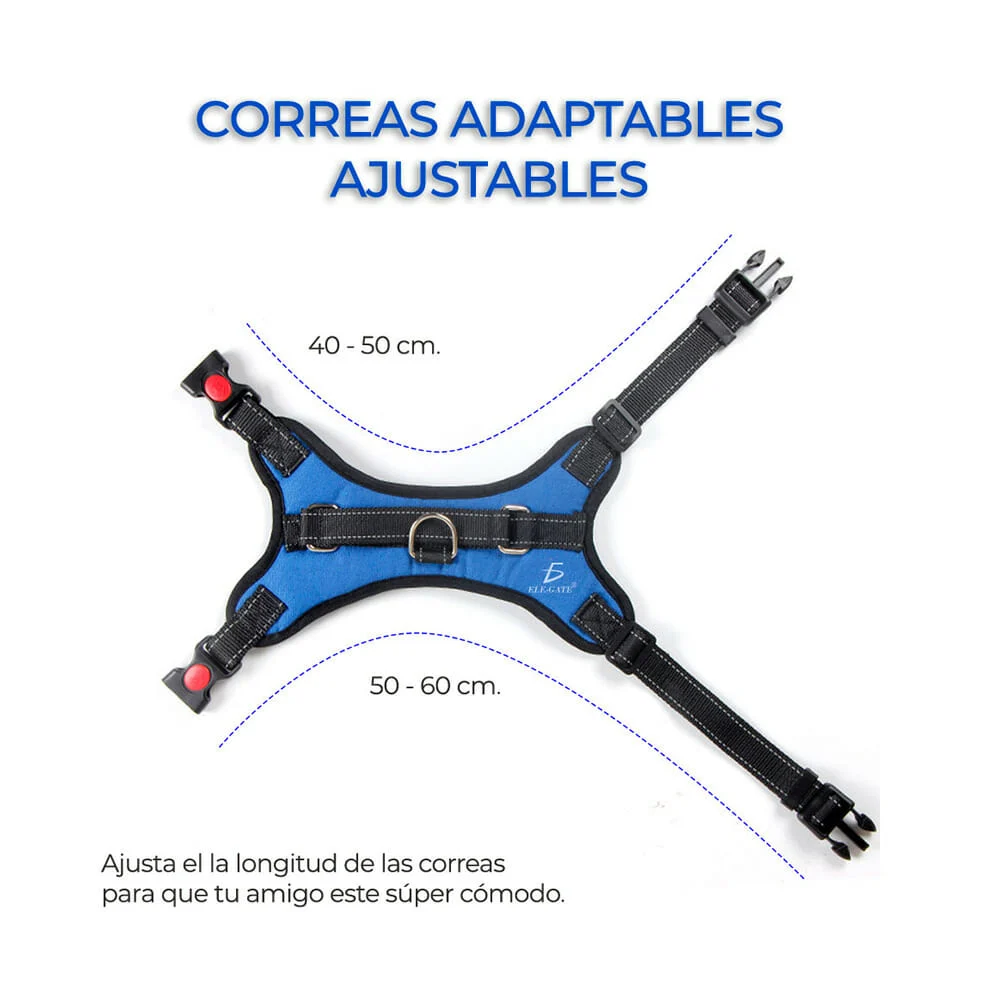 Pechera arnés para perro mascota ajusta...