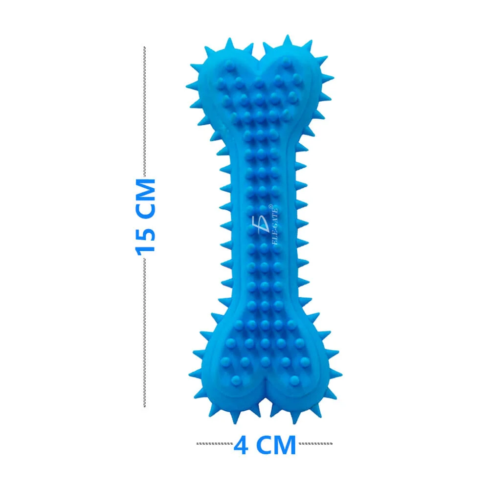 1pza Juguete mordedera con textura y forma de hueso para mascota, variedad de colores / mas.05.3