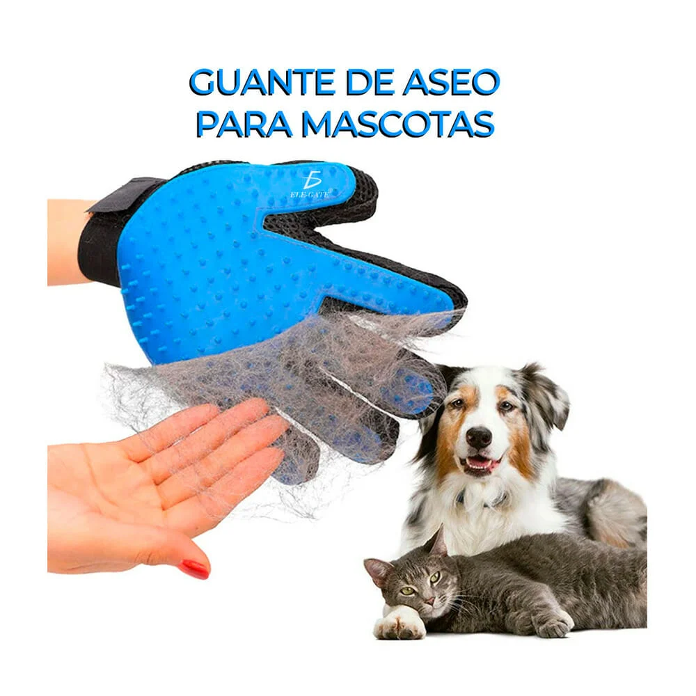 Guante cepillo quita pelo para mascota / mas.10