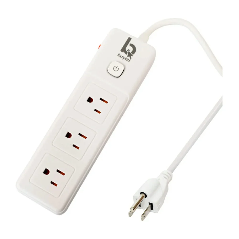 Barra multicontacto buytiti con cable de 2 metros con 3 tomacorrientes / multi-07