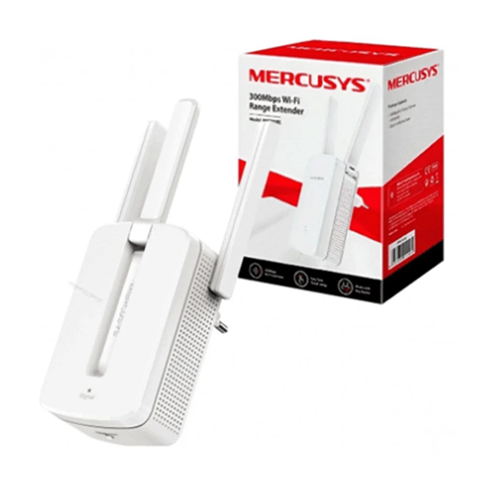 Extensor de alcance wi-fi de 300mbps con 3 antenas / mw300re