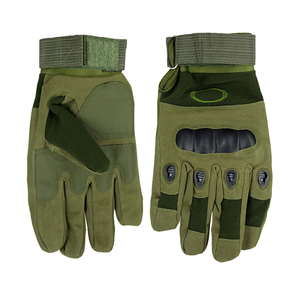 1pza Guantes tácticos para motocicleta, con protección en los nudillos y dedos, de goma rígida, variedad de usos / ojcz-2 / m-122 / R633