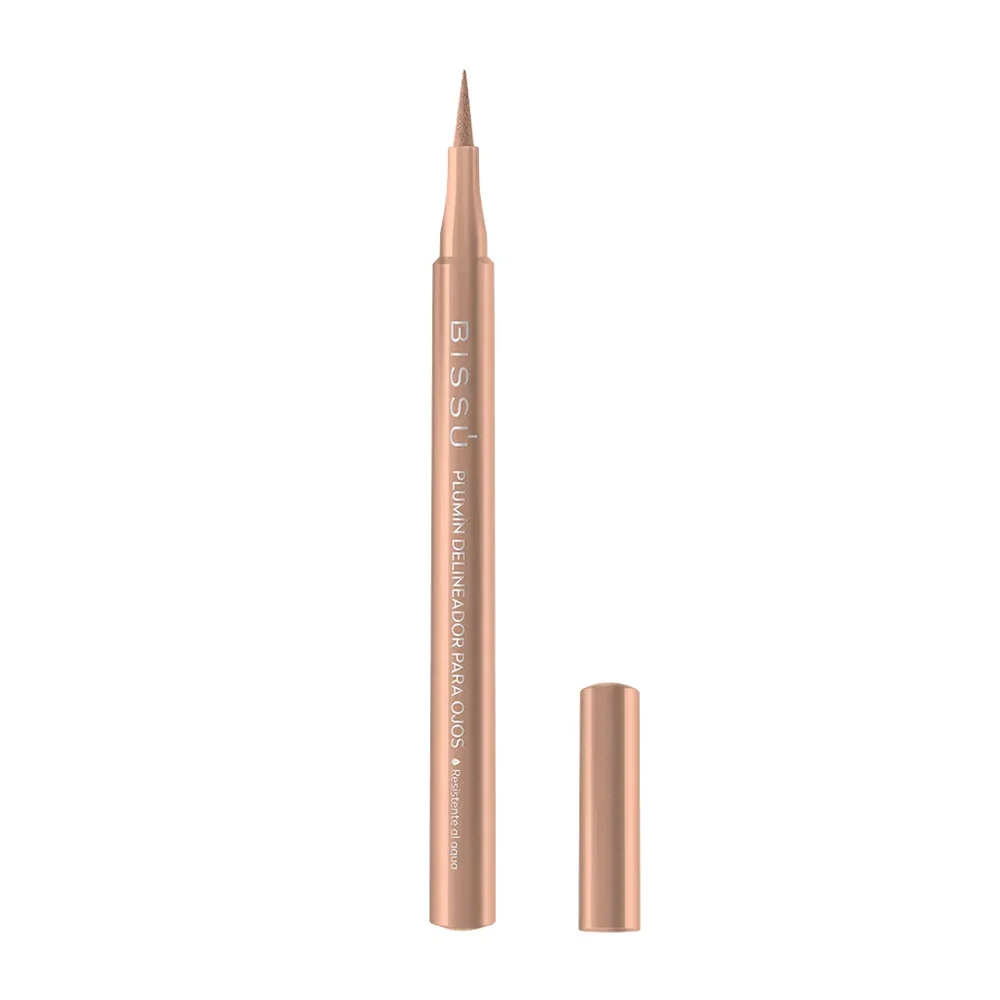 1pza Plumín delineador bissú para ojos, tono 09 oro rosa 1ml / b006785