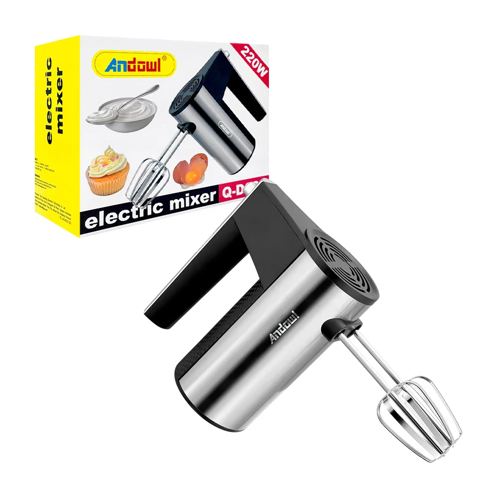 Batidora eléctrica manual aspas intercambiables, 220w de potencia / q-d620