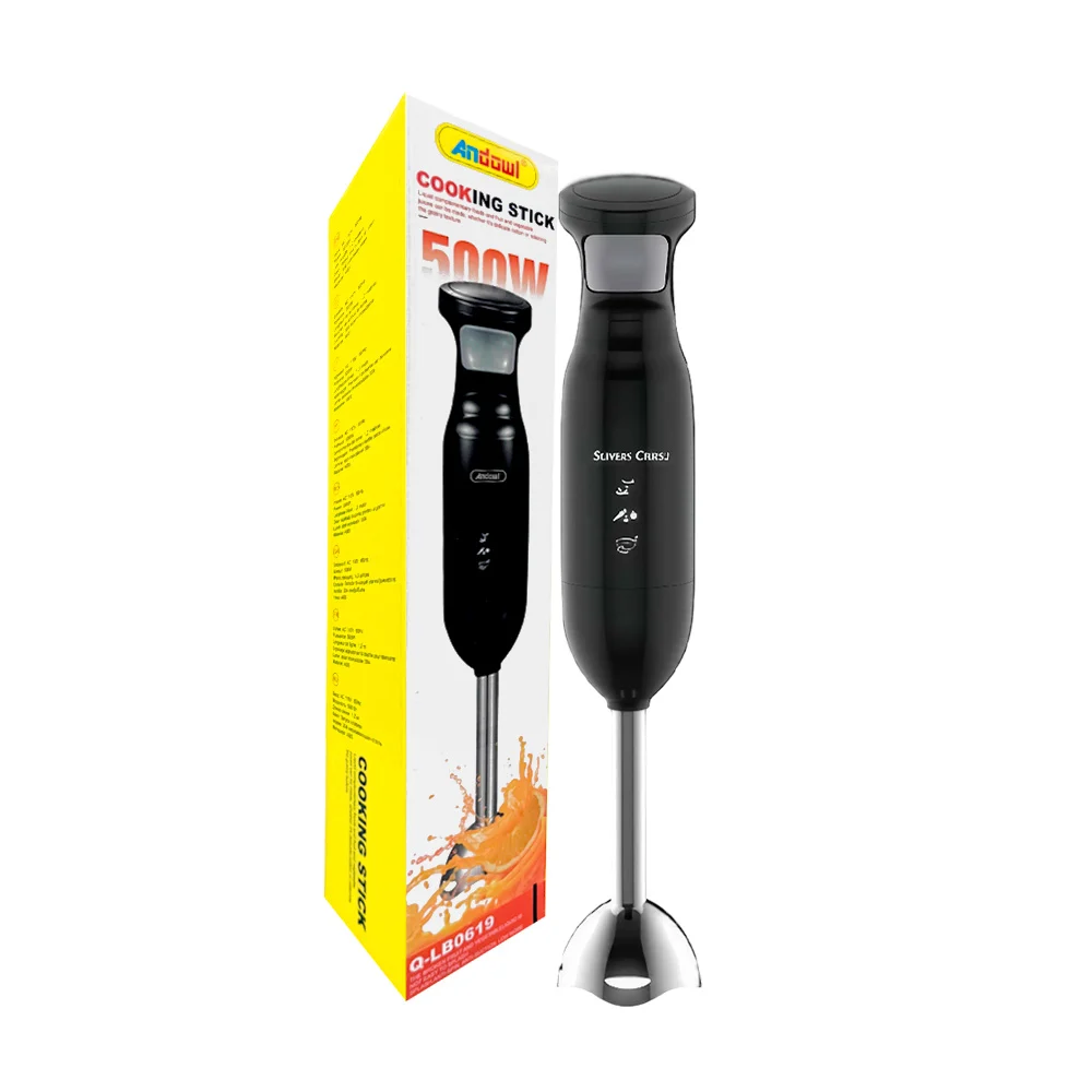 Batidora manual de inmersión 500w, diseño ergonómico, multifuncional / q-lb0619