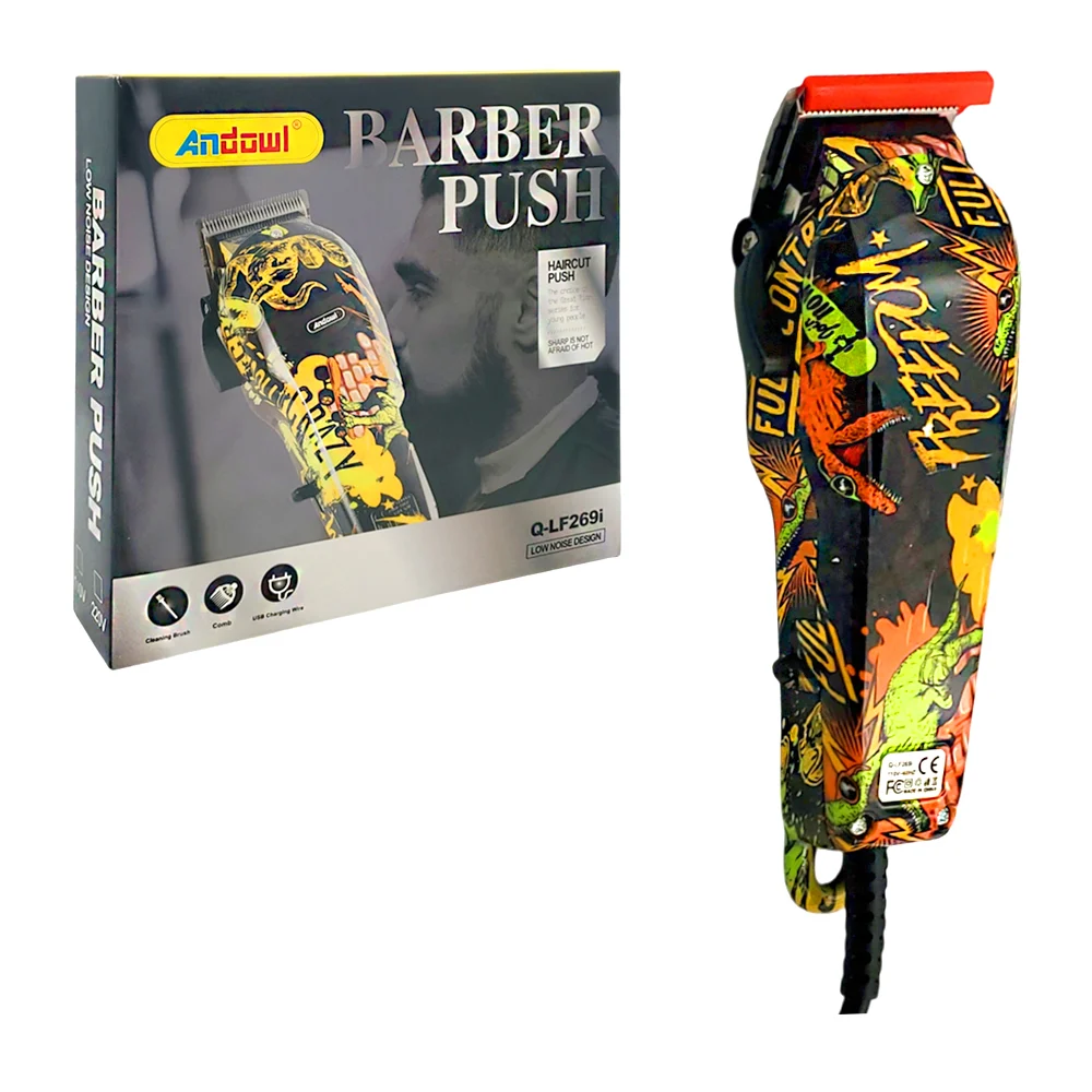 Máquina rasuradora de cabello, estampado moderno + accesorios / q-lf269i