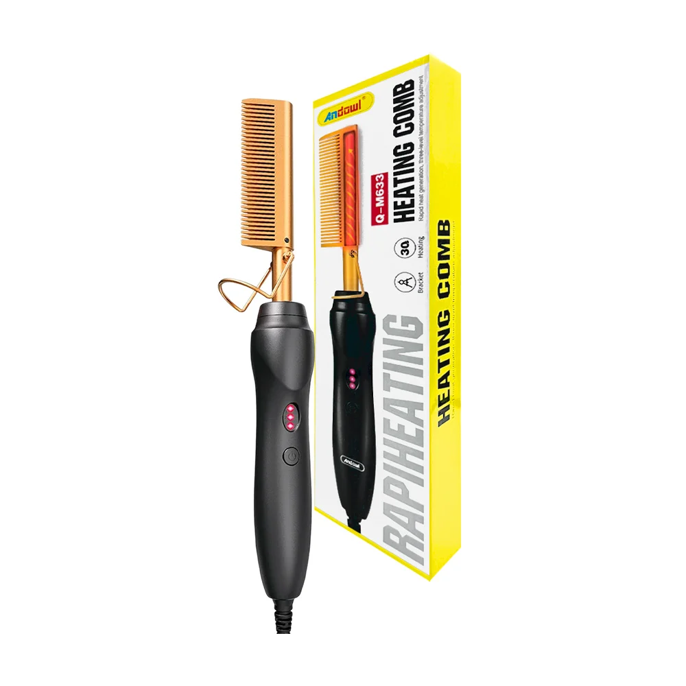 Cepillo tipo peine alisador con temperatura ajustable / q-m633