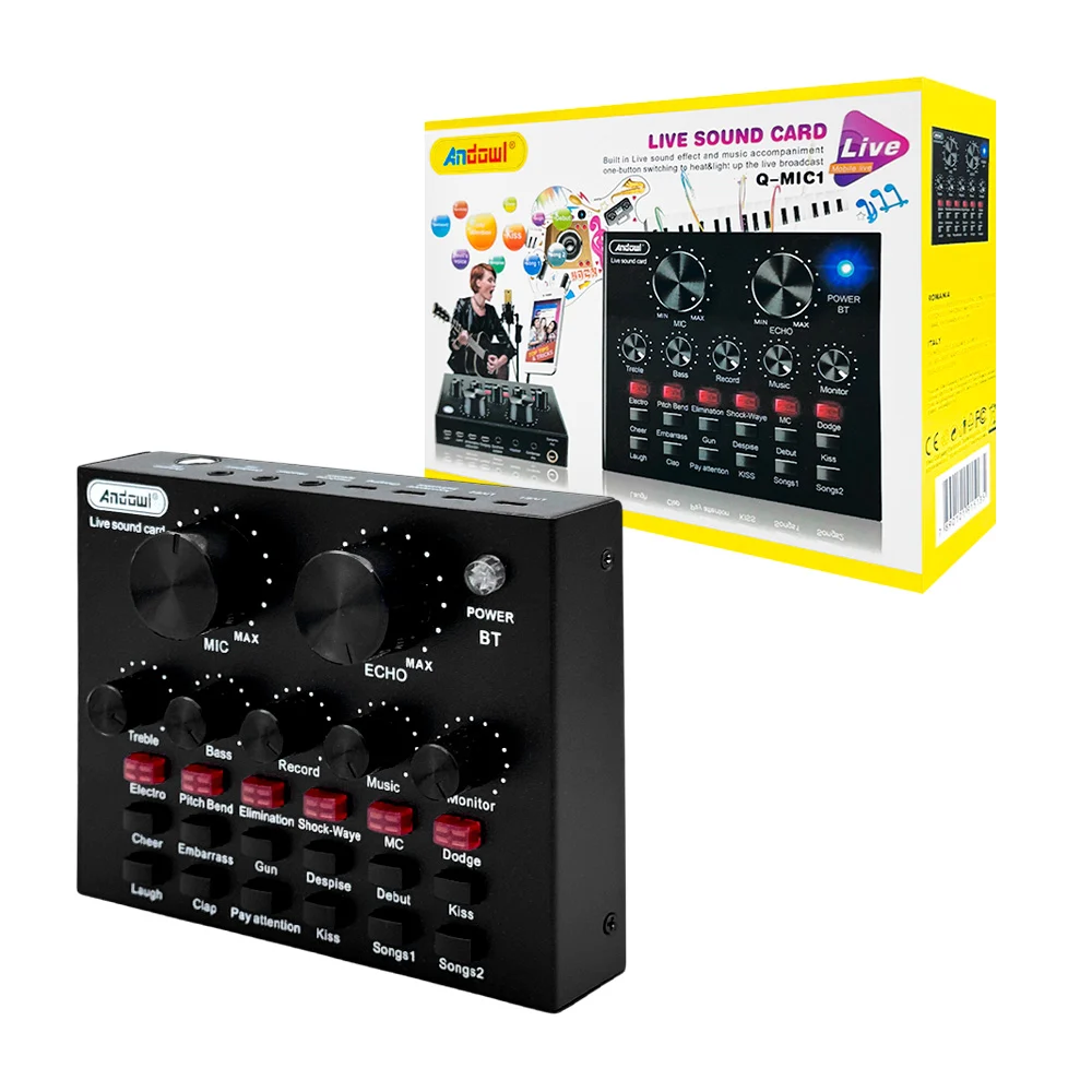 Panel de control para efectos de sonido y acompañamiento / tarjeta de sonido