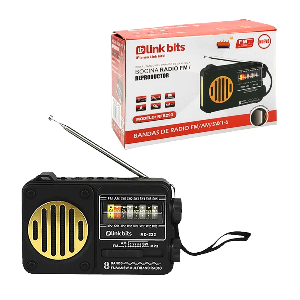 Bocina portátil bluetooth, radio fm/am/...