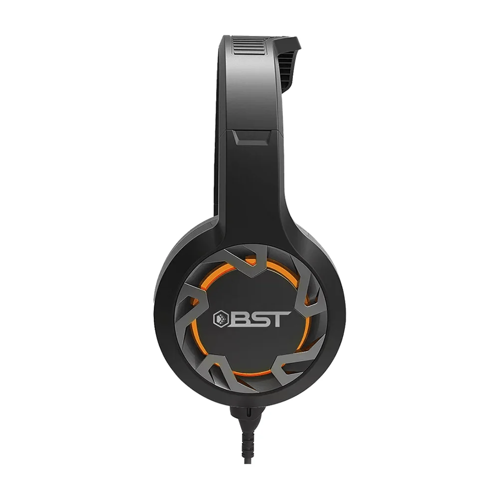 Audífonos diadema gamer bst con luz led...