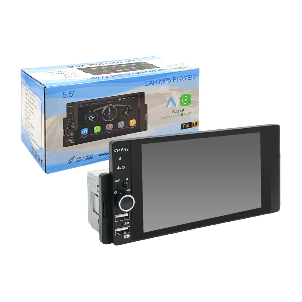 Radio reproductor mp5 para el carro con pantalla lcd 5.5´ + puerto de carga