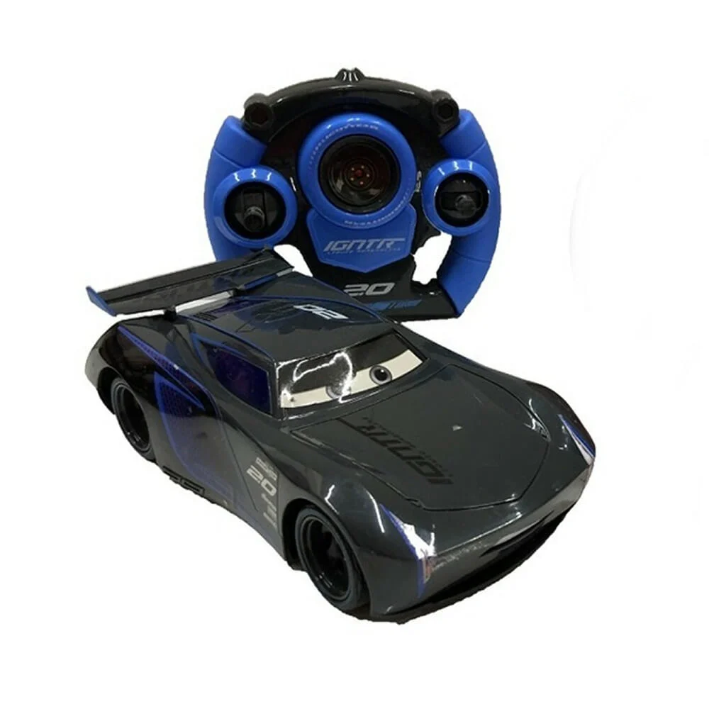 Carro de control remoto con luz led, diseño de jackson storm / cars / t363458