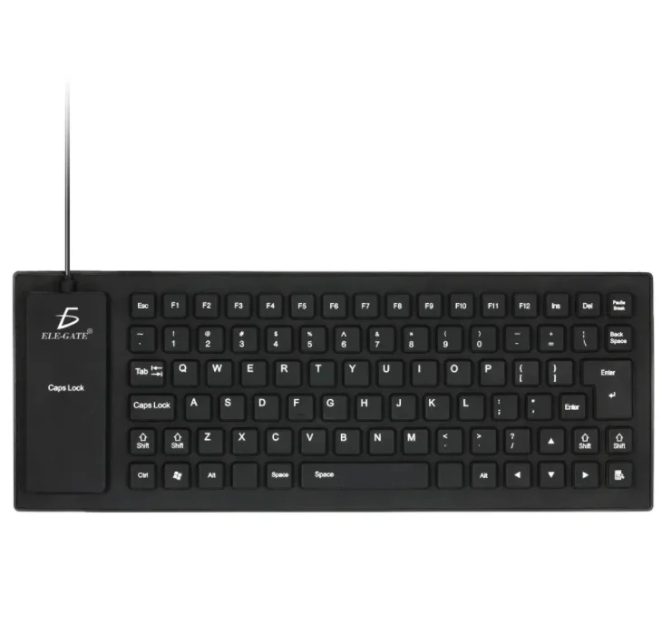Mini teclado alambrico flexible usb pc laptop contra agua