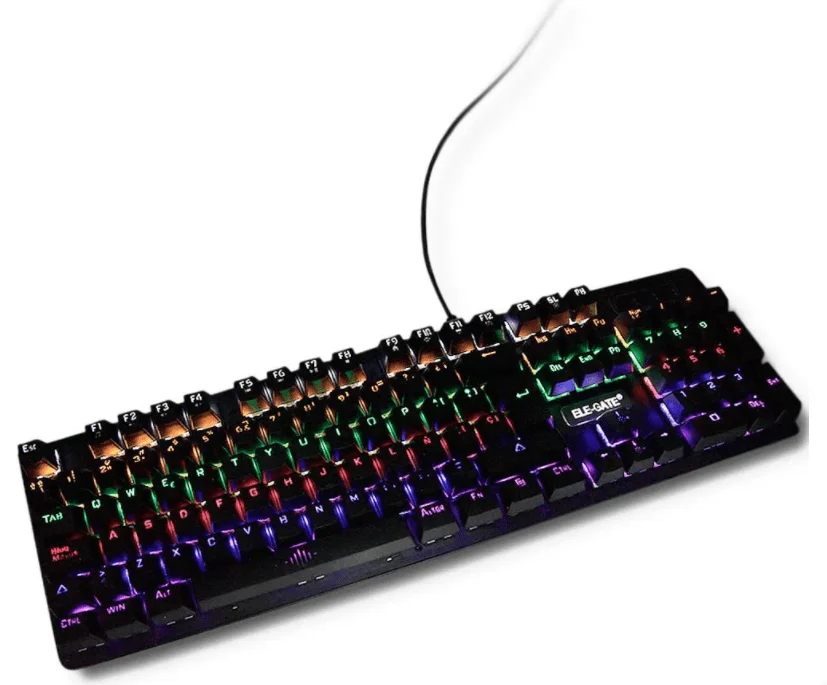 Teclado usb gamer mecánico de metal 