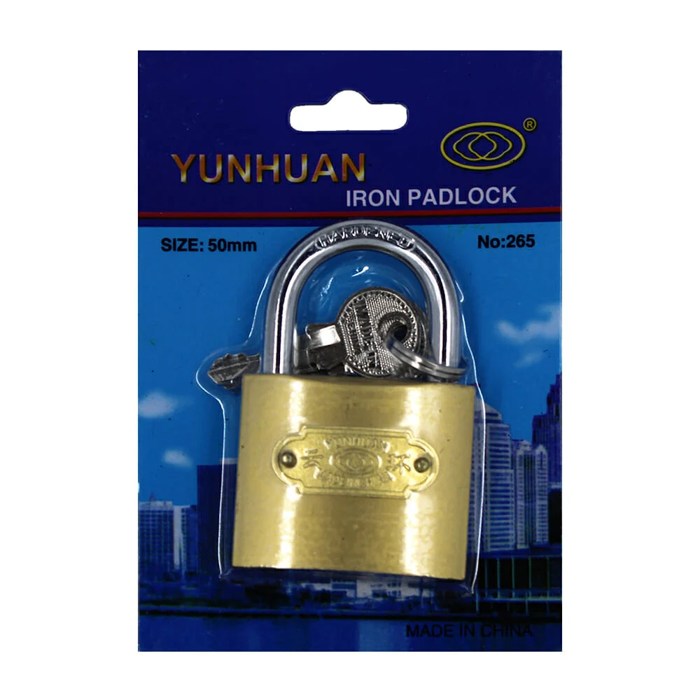 1pza Candado con juego de 3 llaves, 50mm / yunhuan tl40908 / 265
