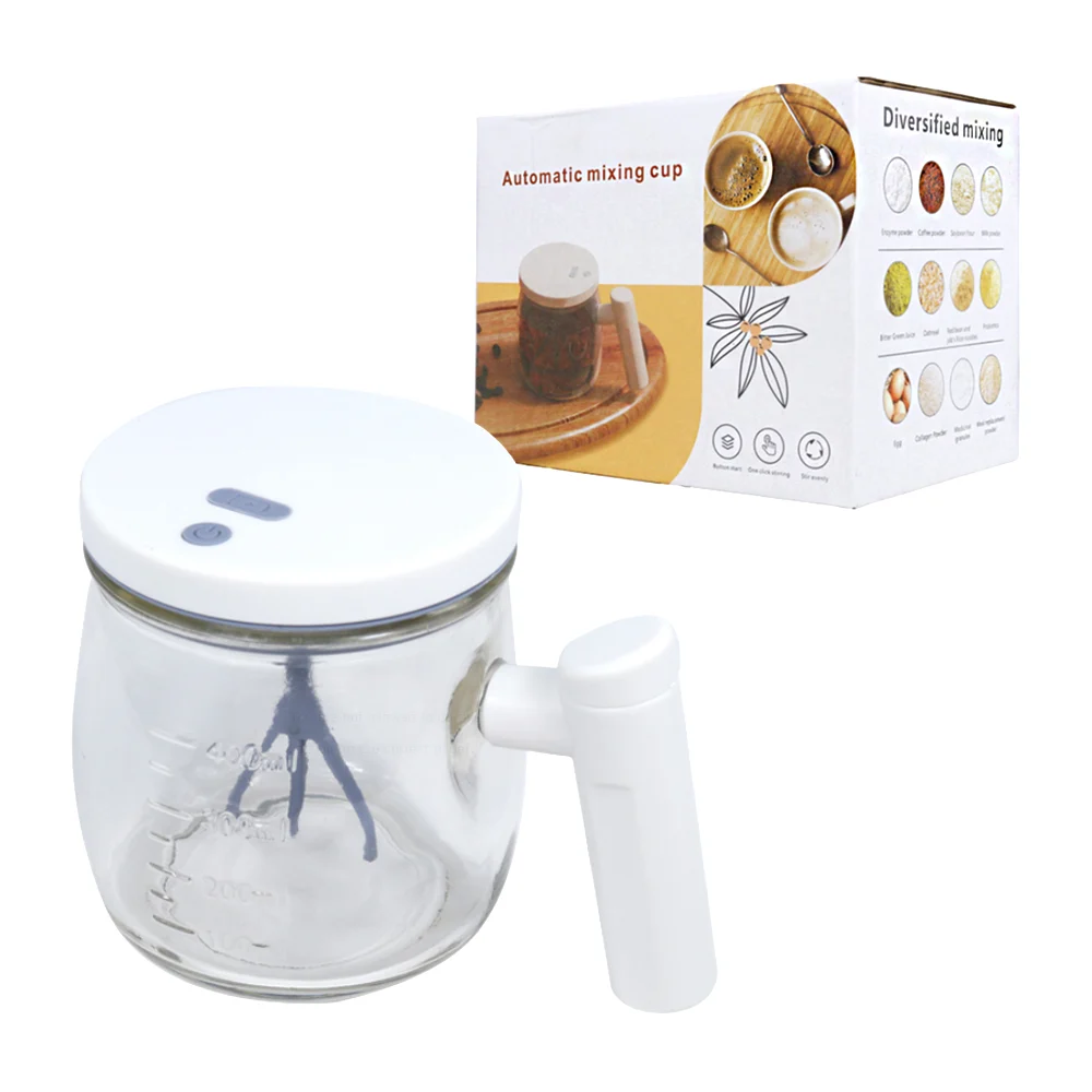 1pza Taza grande automática de cristal recargable con motor para mezclar, variedad de funciones / automatic mixing cup / buytiti