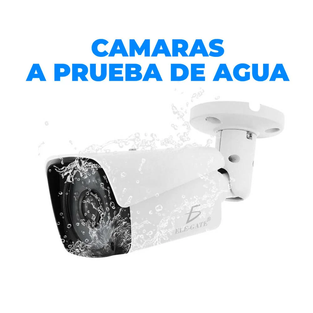 Kit de 4 cámaras impermeables de seguridad con resolución de 720hd y dvr / web.47.4